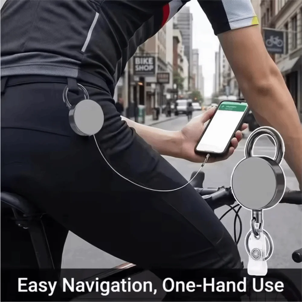 Retractable Phone Holder Lanyard Anti-Theft Anti-Drop Retractable Keychain Metal Clip Safety Lanyard Anti-Drop Harness