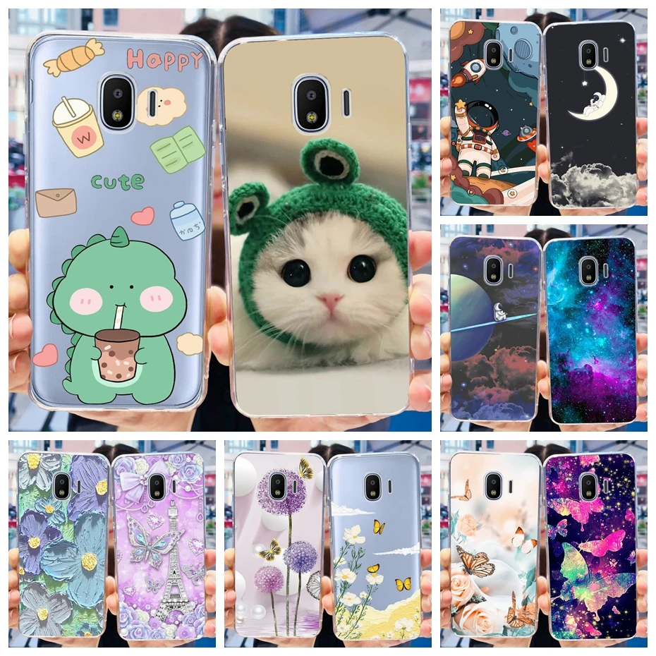 Śliczne miękkie silikonowe etui do Samsung Galaxy J2 Pro (2018) / J2 2018 / J2 Core Etui na telefon Clear TPU Cover do Samsung J250F J260G