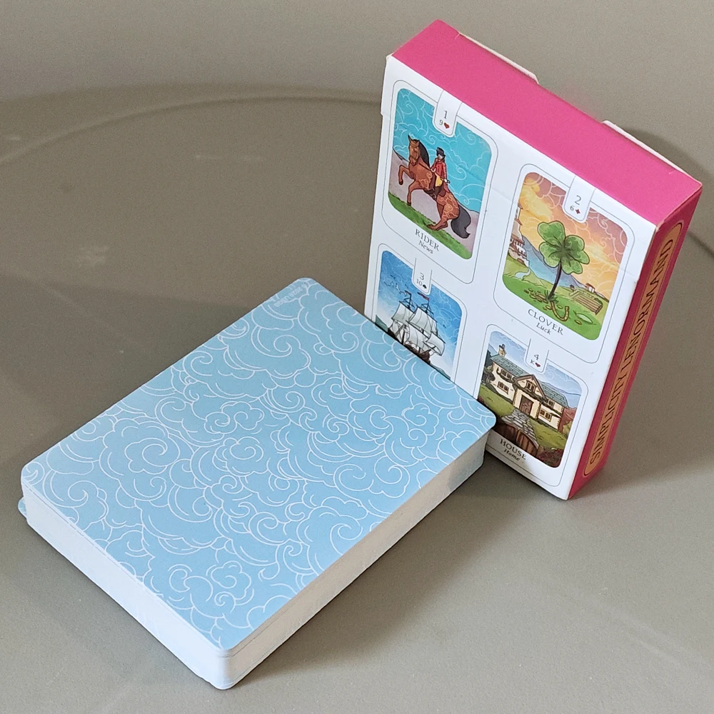 Simplicity Lenormand Deck, 41 Pcs Beautifully Illustrated Cards with Meaningful Symbolism 9*6cm with Yes, No, Maybe Cards
