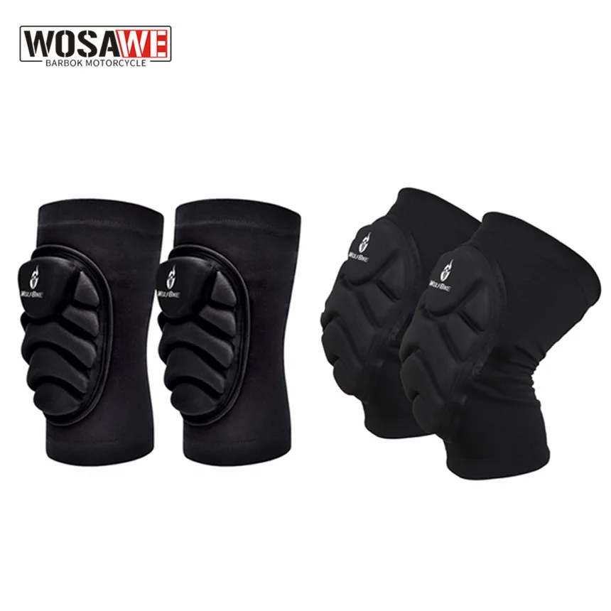 WOSAWE Adult Motorcycle Knee Protection Pad Snowboarding Roller Hockey Elbow Protector MTB Skateboard Ski Kneepads Brace