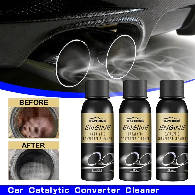 Car Catalytic Converter Cleaner Remove Carbon Deposits Purify Exhaust Gases Reduce Fuel Consumption