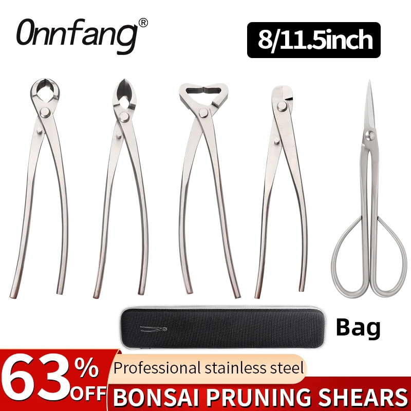 

Onnfang Professional Bonsai Pruning Tool Garden Cutter Stainless Steel Tools Quality Gardening Scissors Garden Shear Tool