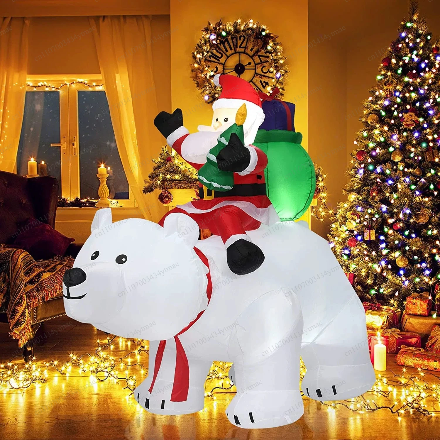 Christmas decorations Santa snowman air mold Christmas tree arch electric inflatable God of Wealth New Year Spring Festival