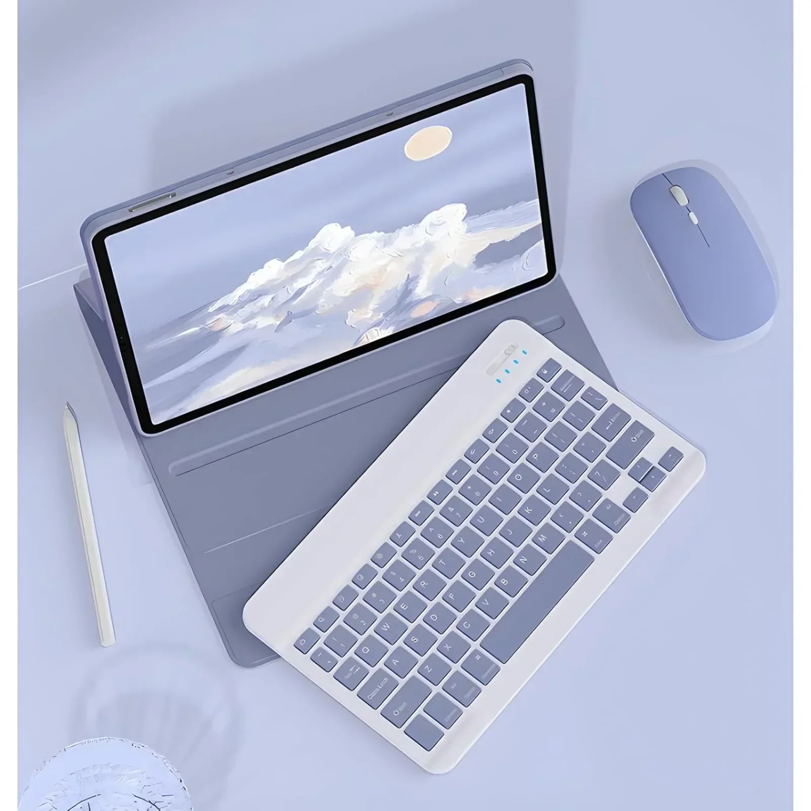 حافظة لوحة المفاتيح لجهاز VivoPad 5 Pro 13 بوصة Pad 5 Pro اللوحي غطاء لوحة مفاتيح وماوس بلوتوث لاسلكي قابل للفصل