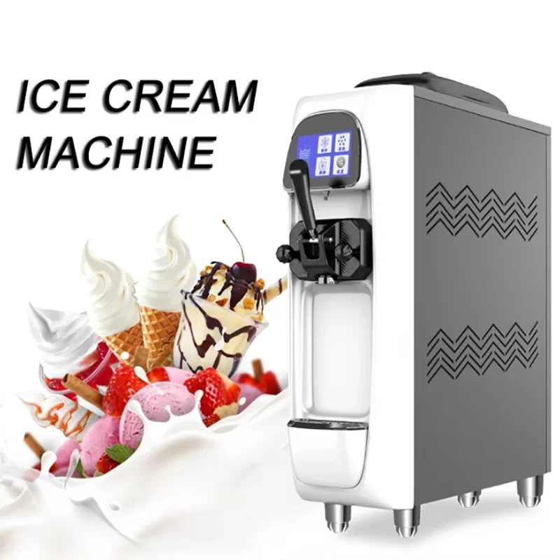 Stainless Steel Frozen Snack Machine for Making Soft Serve Ice   Cream or Ice cream