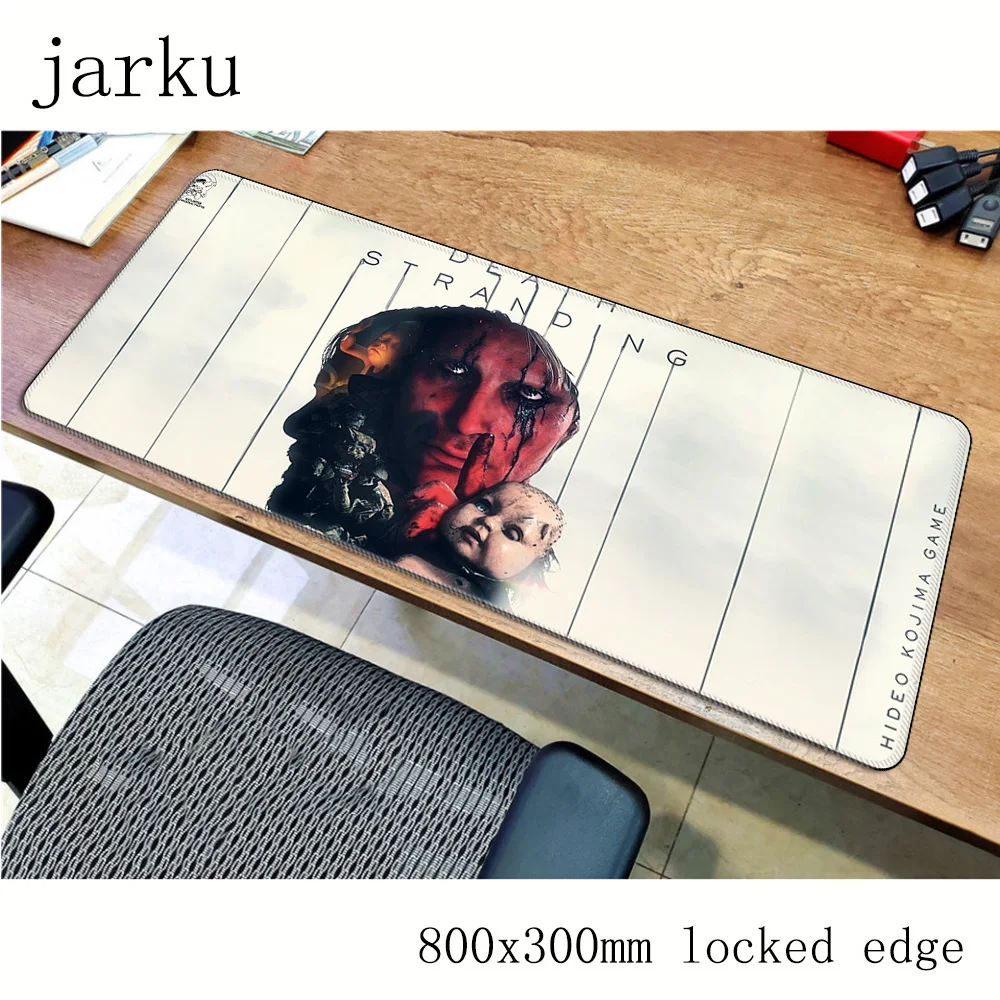Alfombrilla de ratón Death Stranding, alfombrilla colorida para ordenador, alfombrilla de ratón para juegos de 800x400X3MM, padmouse grande, los mejores juegos de teclado, escritorio para jugadores de pc