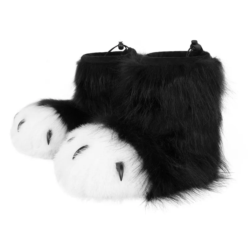 فروي الحيوان باو النعال غامض الأحذية القط الثعلب الذئب الدب مخلب الأحذية تأثيري حلي الملحقات #5