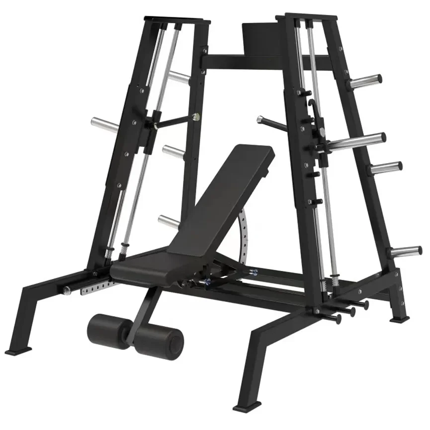 l Longotech Gym Fitness Plate Cargado Sentado Pecho Prensa Inclina Banco Torre Entrenador Smith Machine