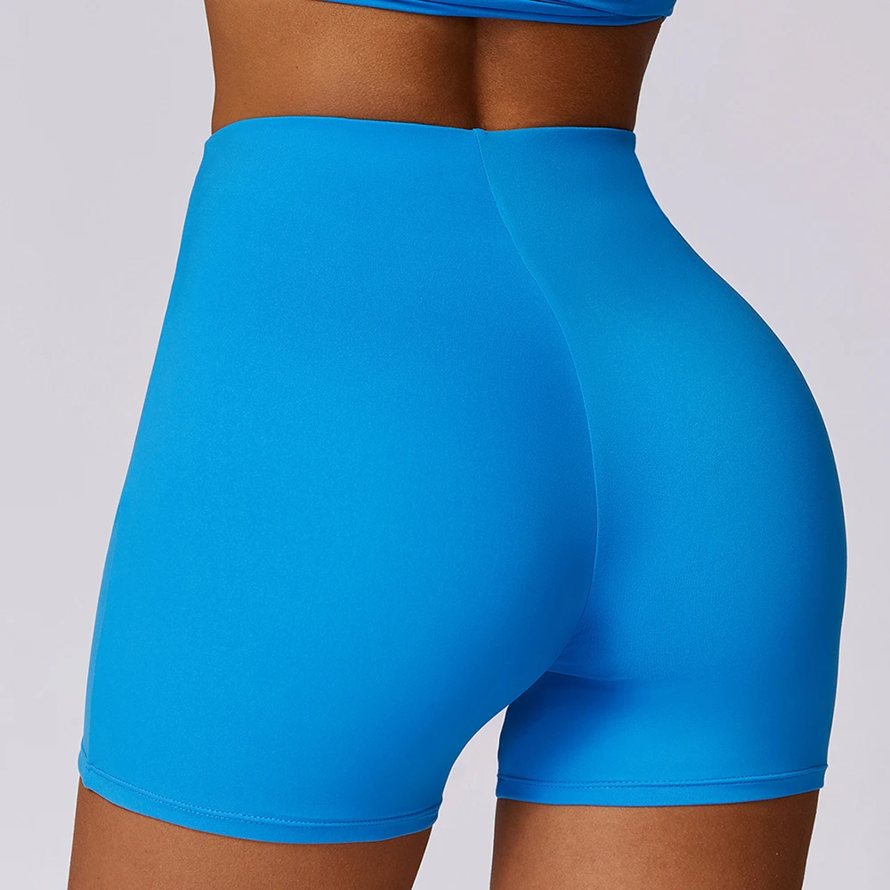 Women High Waist Fitness Tight Shorts Yoga Legging Shorts Squat Proof Quick Drying Cycling Workout Gym Shorts Sports Short