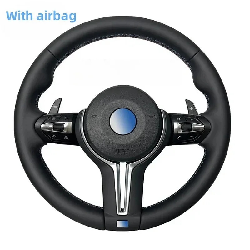 All Leather Sport Steering Wheel Fit For BMW M3 M5 E90 E46 F10 F30 E60 E39 F32 F11 F25 F20 F22 F23 High Performance Accessories