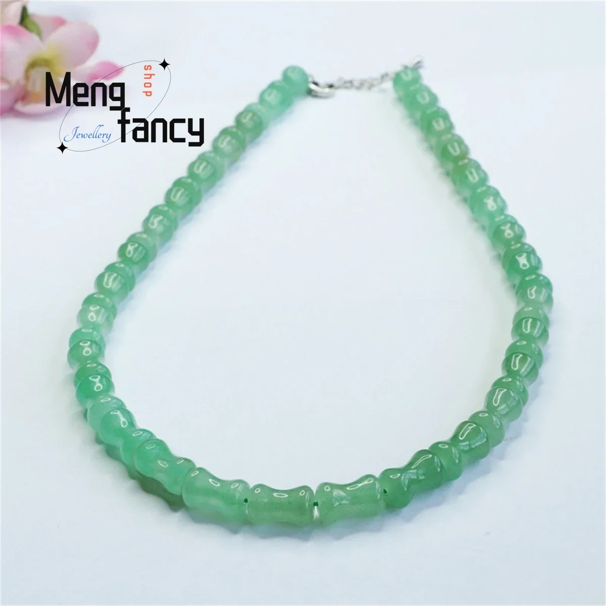 

Natural Dongling Jade Festival Gaolulutong Bamboo Necklace Sweater Chain Simple Atmosphere Personality Fashion Charm Women Gift