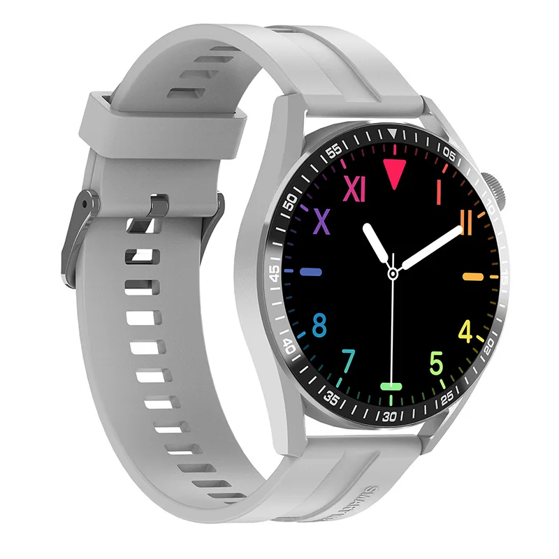 Zml new round screen smartwatch with call function, pedometer, heart rate, and blood oxygen monitoring