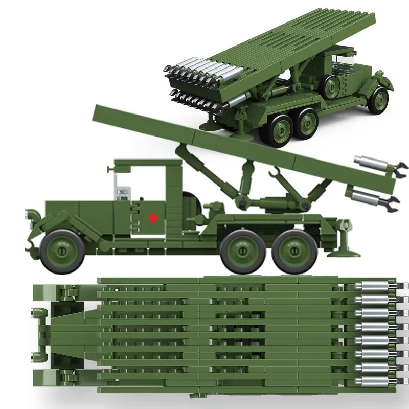 M270 MLRS Multiple Launch Rocket System Building Blocks Set, Modern Military Tracked Rocket Launcher Model, DIY Assemble Toy view 4