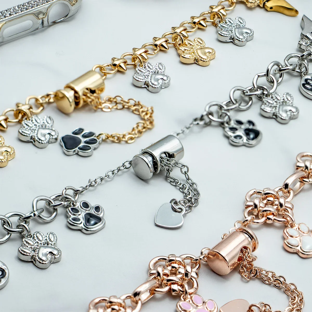 متوافق مع ساعة أبل أبل باندورا سلسلة مزدوجة رعاية الدب الفرقة سلسلة 8 7 6 5 4 3 2 1 SE Gen 38/40/41mm 42/44/45/ # الفرقة