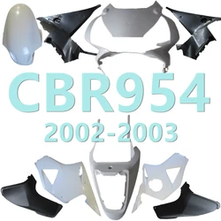 ABS Unpainted Components Bodywork Fairing Injection Molding Cowl Body Plastic Parts For Honda CBR954 CBR 954 2002 2003