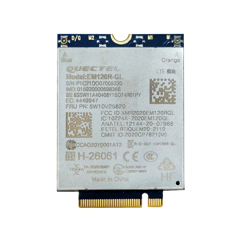 quectel em120r gl lte a cat12 4g modulo m2 fru 5w10v25820 thinkpad x1 x13 yoga t14 t15 l14 l15 p15 p14s p15v t15p gen2 01