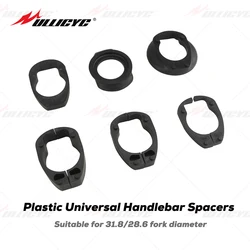 Universal Handlebar Plastic Spacer, Road Bike, MTB, Integrated Headset Washer, Bicycle Accessories, 1 Set, 31.8mm, 28.6mm Fork