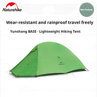 Naturehike 2024 Cloud Up BASE Tent Ultralight Camping Tent 1-2 People Outdoor Travel Hiking Riding Tent Upgrade 210T Polyester