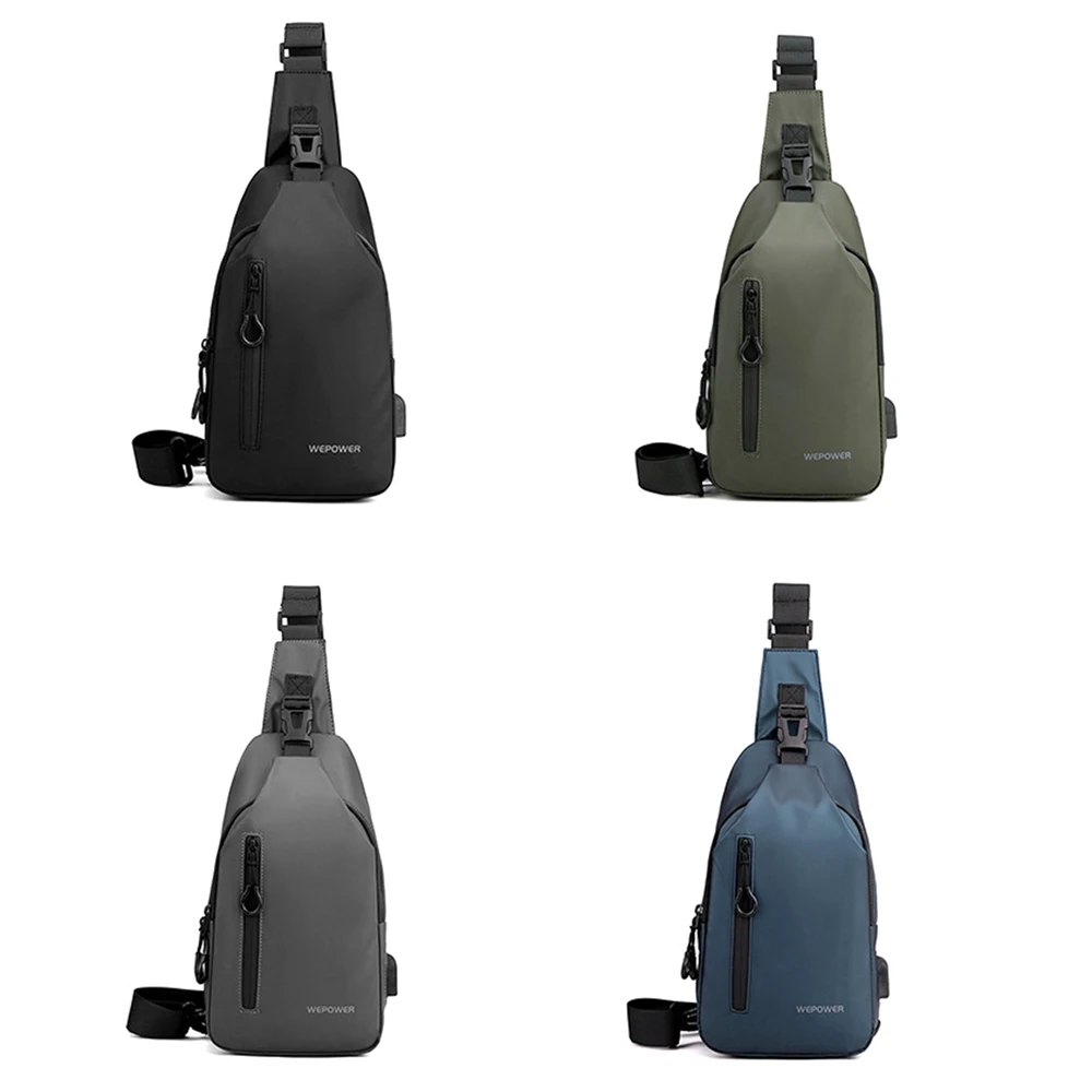 Men Sling Backpack Sports Crossbody Bag Waterproof Shoulder Pouch Small Travel Hiking Daypack Multiple Pockets Fanny Packs