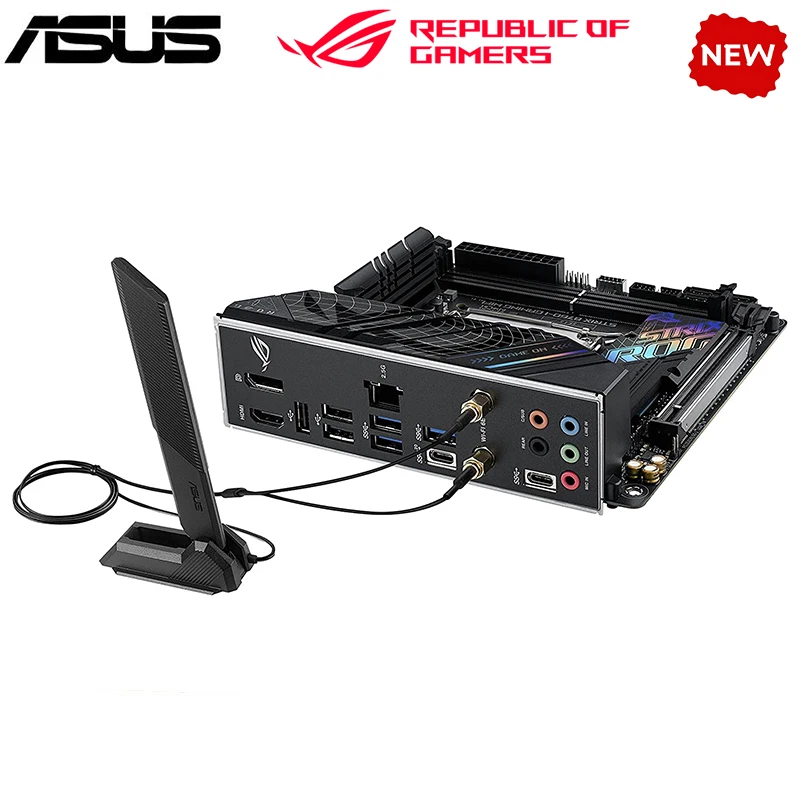 Imagem -02 - Suporte para Motherboard Desktop Original Intel B760 Asus Rog Strix B760-i Gaming Wifi Lga 1700 Ddr5 12300f 12400 Novo