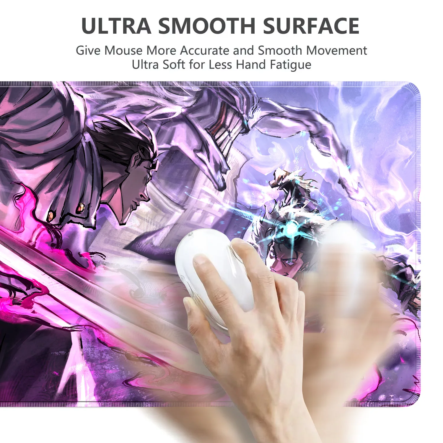 HD Anime Purple Mouse Pads Yuta Okkotsu Gaming Keyboard Rug Laptop Mousepad PC J-Jujutsu Kaisen Gamer Cabinet Extended Desk Mat view 5