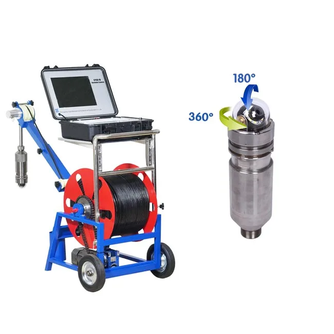 360 Degree Rotating Borehole Deep Water Well Inspection Underwater Video Recording