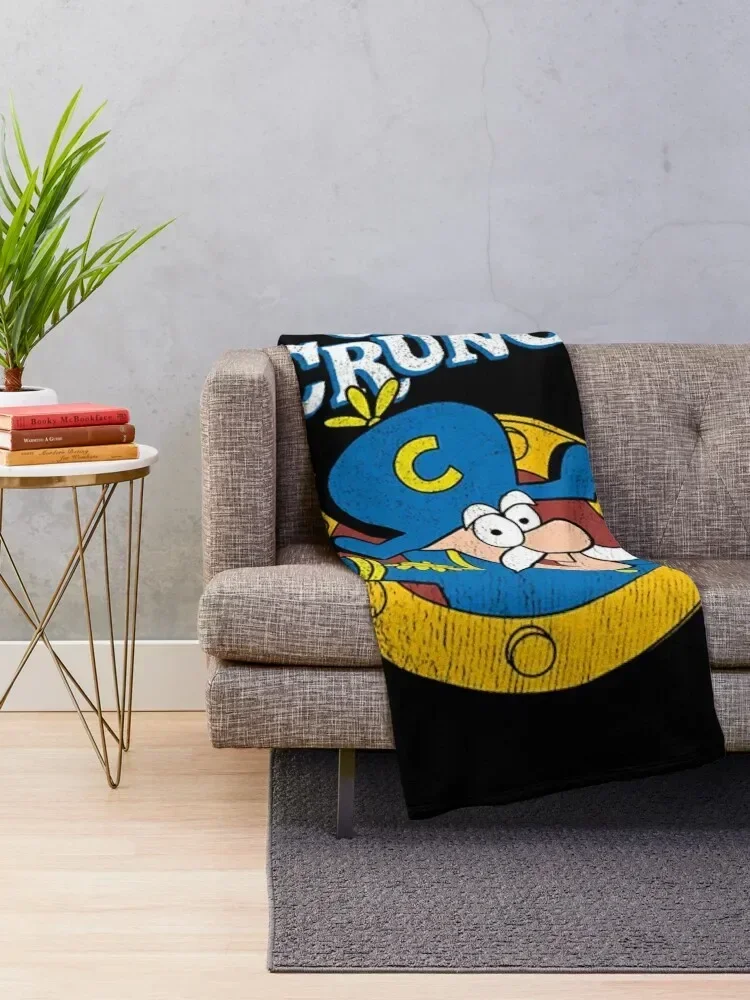 Vintage Crunch Cereal T-Shirt Throw Blanket For Sofa Thin Heavy Summer Beddings Hairy Blankets