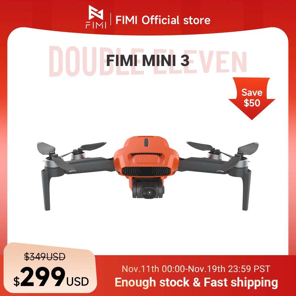 FIMI MINI 3 new Camera Drone 249g 4K 60fps AI Super Night Video 9KM flight distance Sony 1/2-inch 48MP Sensor mini pro drone
