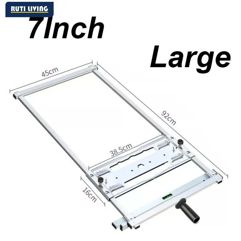 For 4/5/7inch Electric Circular Saw Trimmer Edge Guide Positioning Cutting Board Bracket, For Router Milling Circle Groove Tool