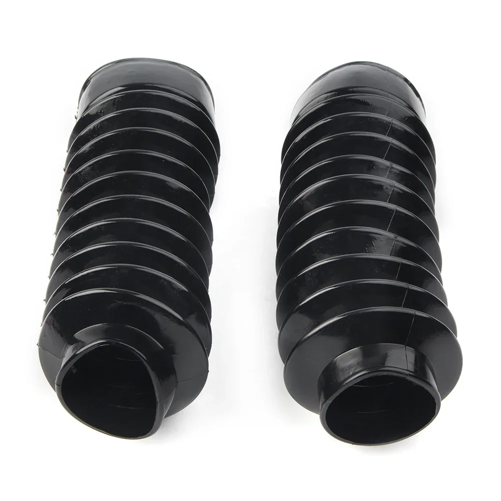 2Pcs 49mm For Harley Fork Front Gaiters Gators Boot Shock Absorber Rubber Accessories Dyna Wide Glide FXDWG&EFI FXDWGI