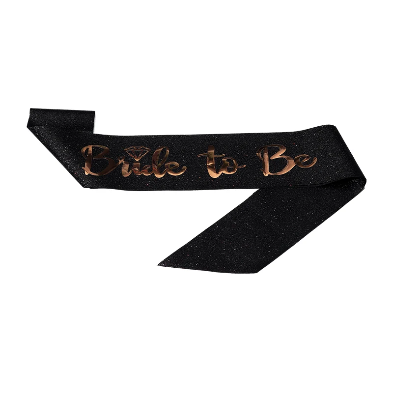 Birthday party ribbon Fashion gold scallion cloth BRIDE TO BE bachelorette party dress belt bronzed alphabet ribbon