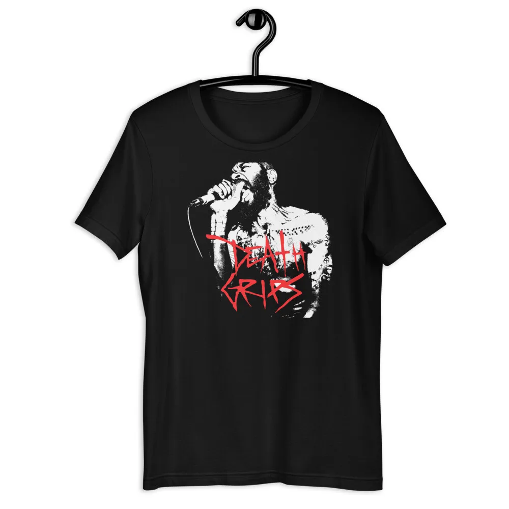 

DEATH GRIPS Черная футболка унисекс с короткими рукавами