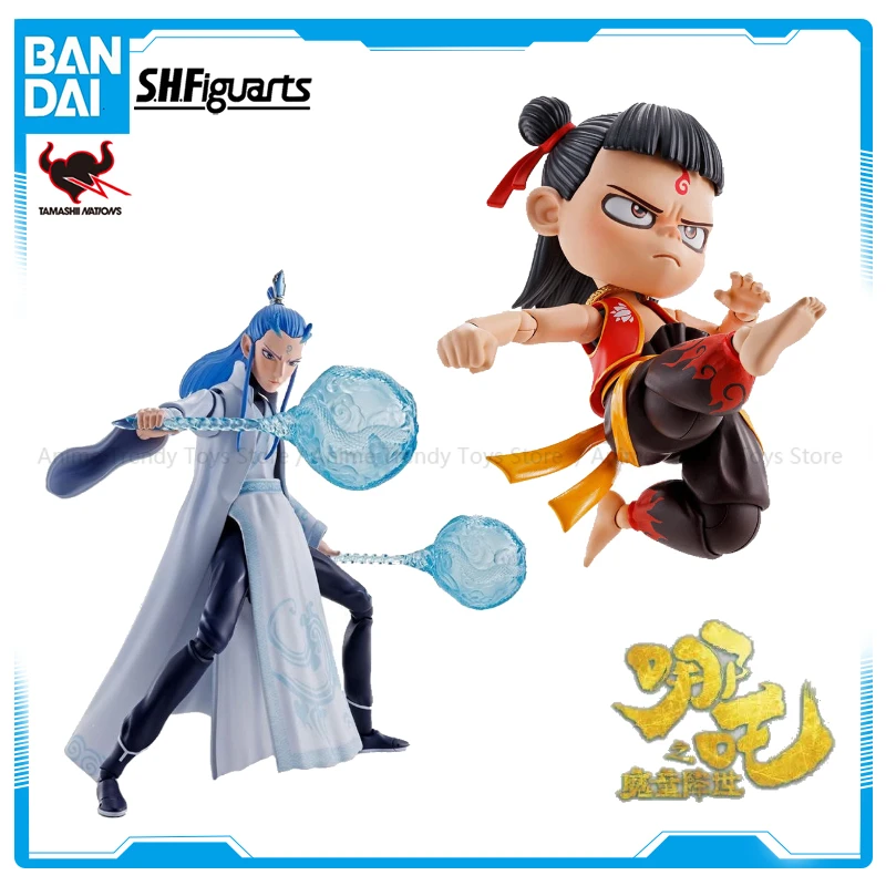 

In Stock BANDAI Original S.h.figuarts Nezha Birth of The Demon Child Ao Bing Collectible Anime Action Figure Toys Gifts