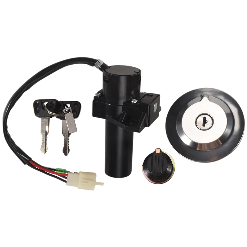 دراجة نارية مفتاح إشعال كهربائي مجموعة غلق غطاء الوقود الغاز مقعد قفل مفتاح لياماها Ybr125 Ybr 125 2007-2014 #6