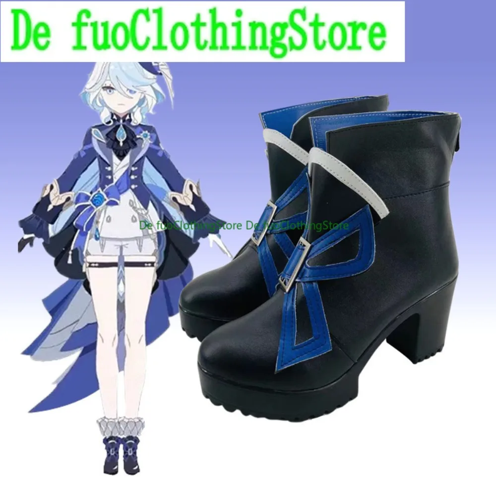 

DefuoClothing Genshin Impact Furina Cosplay Shoes Anime Game Role-playing Shoes And Boots Halloween Party