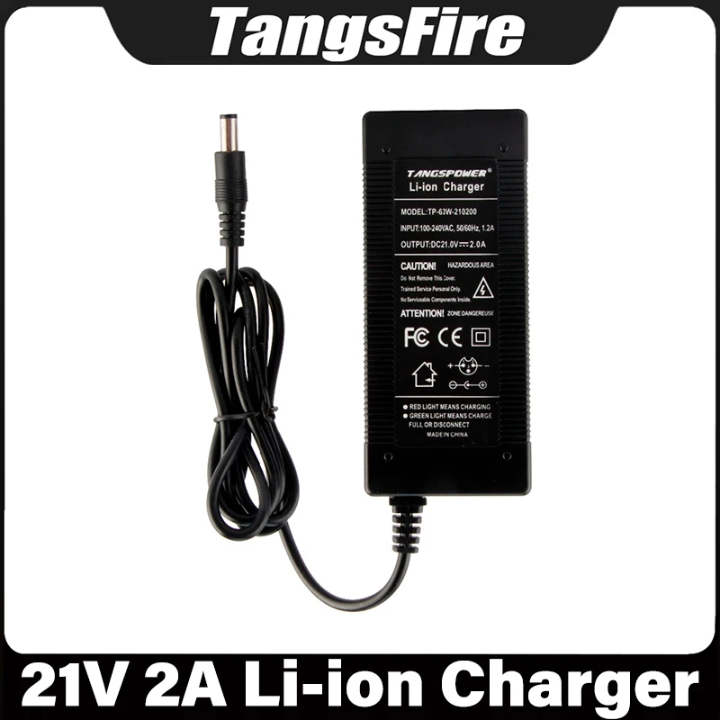 

21V 2A Smart Li-ion Battery Charger 5Series For 18V Electric Drill Polymer Lithium Battery Charger DC High Quality Power Adapter