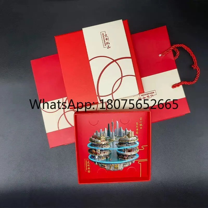 Guangzhou merchandise refrigerator stickers metal three-dimensional relief magnets travel souvenirs merchandise souvenirs