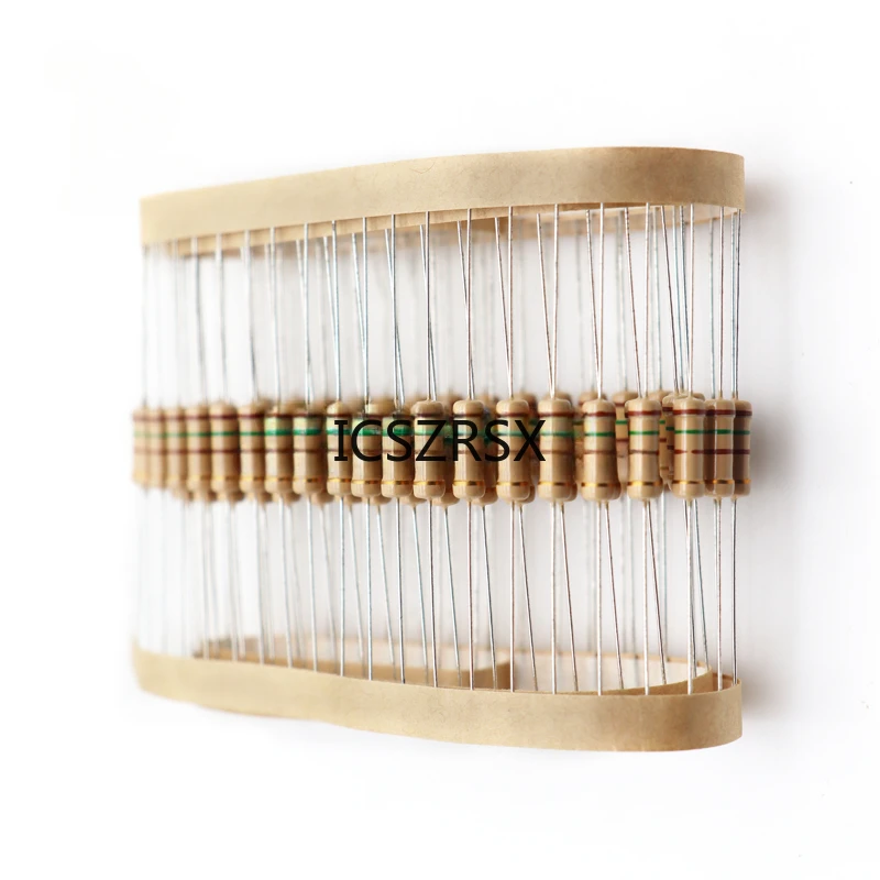 20개 1W 탄소 필름 저항기 5% 1R ~ 10M 10R 100R 220R 330R 470R 1K 2.2K 3.3K 4.7K 10K 22K 47K 100K 1M 10 100 220 330 470 옴