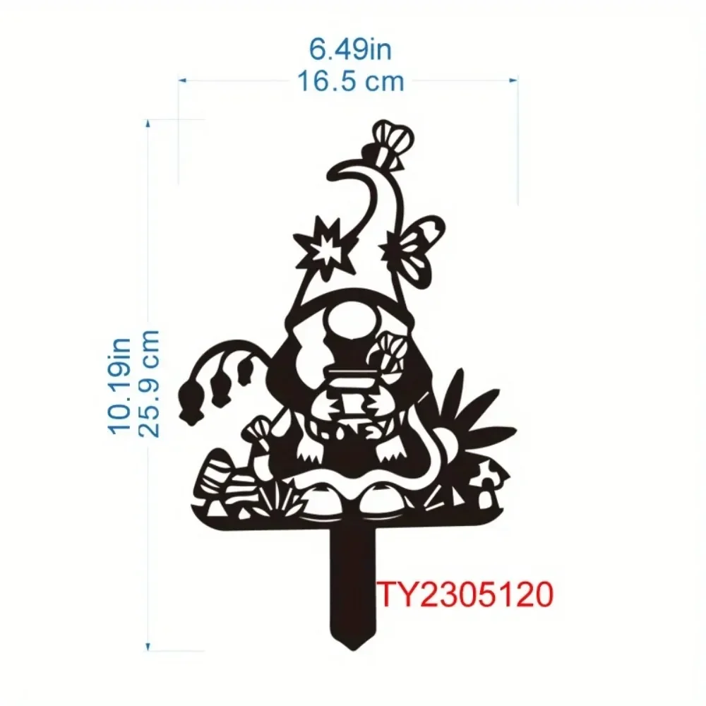 Enchant Your Garden with Metal Gnome Decoration Yard Sign Wall Art. Create a Dreamy Garden Party.