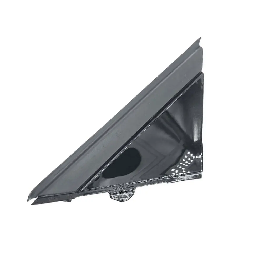 Para FIAT 500 2012-2017 puerta izquierda derecha espejo cubierta de bandera moldura cubierta triangular negro brillante