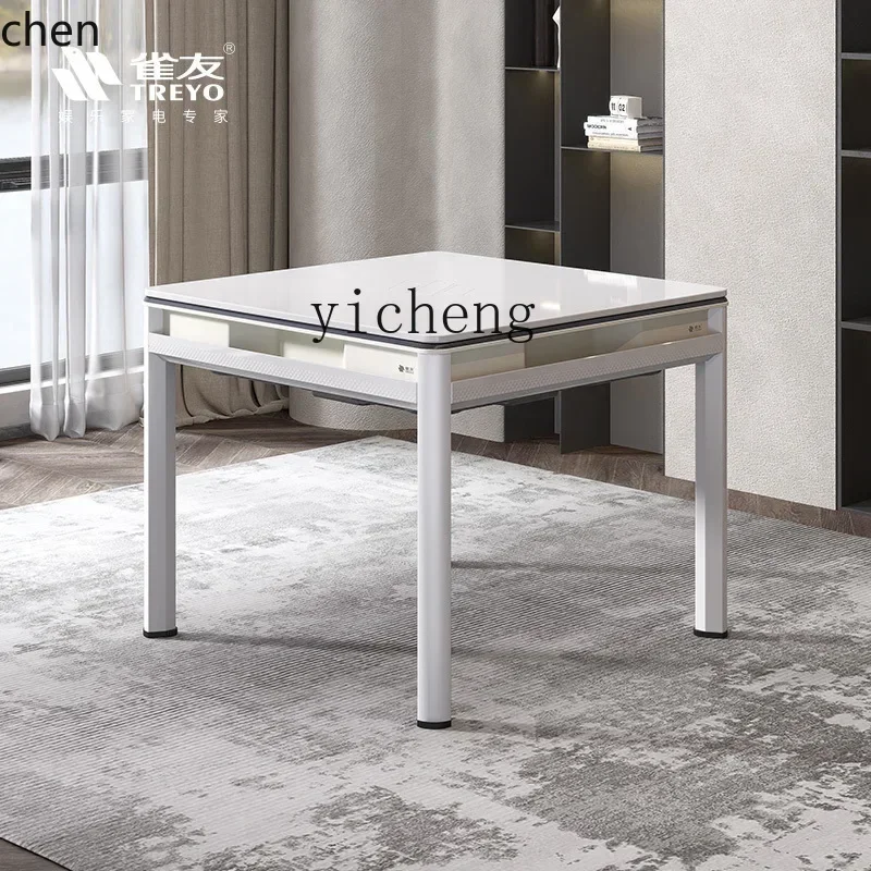 YFY 다이닝 테이블 겸용 마작 기계 로터 오블리크 브랜드 롤러코스터 완전 자동 가정용 무소음 마작 테이블