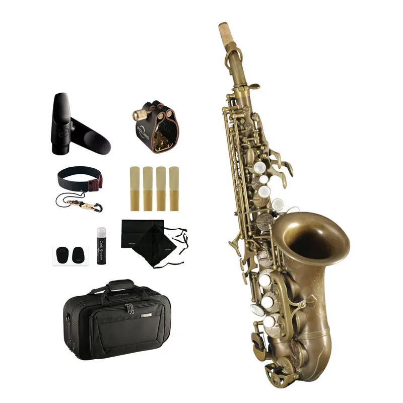 Popular Grade Classic Structure Bare Copper KSSL-E1006 Soprano Saxophone