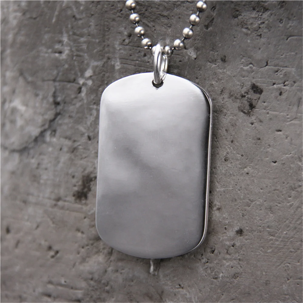 

Simple Fashion Blank Glossy Silver Square Pendants for Men Shining 999 Fine Silver Necklace NO Chain Rectangle Geometric Jewelry