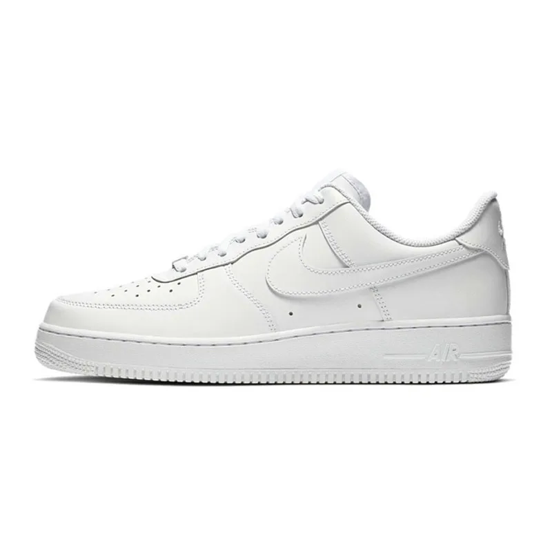 Nike Air Force 1 07 Men Woman Skateboarding Shoes Classics Black White Genuine leather Non-slip Comfortable Af1 Running Sneakers