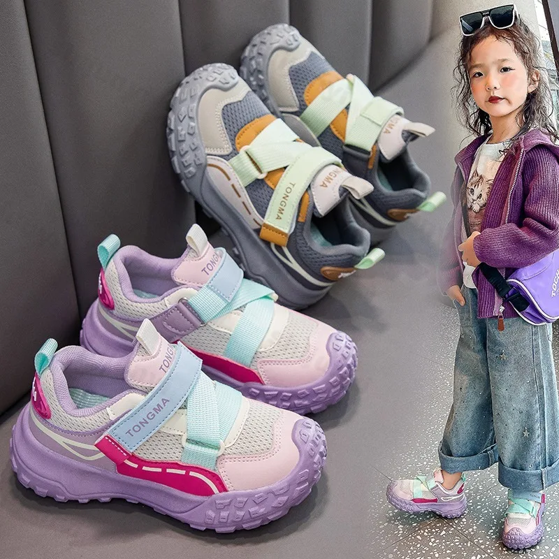 

Children Sports Sandals Toddler Shoes Girls Breathable Mesh Running Shoes Kids Fashion Wear-resistant Non-slip Casual Sneakers