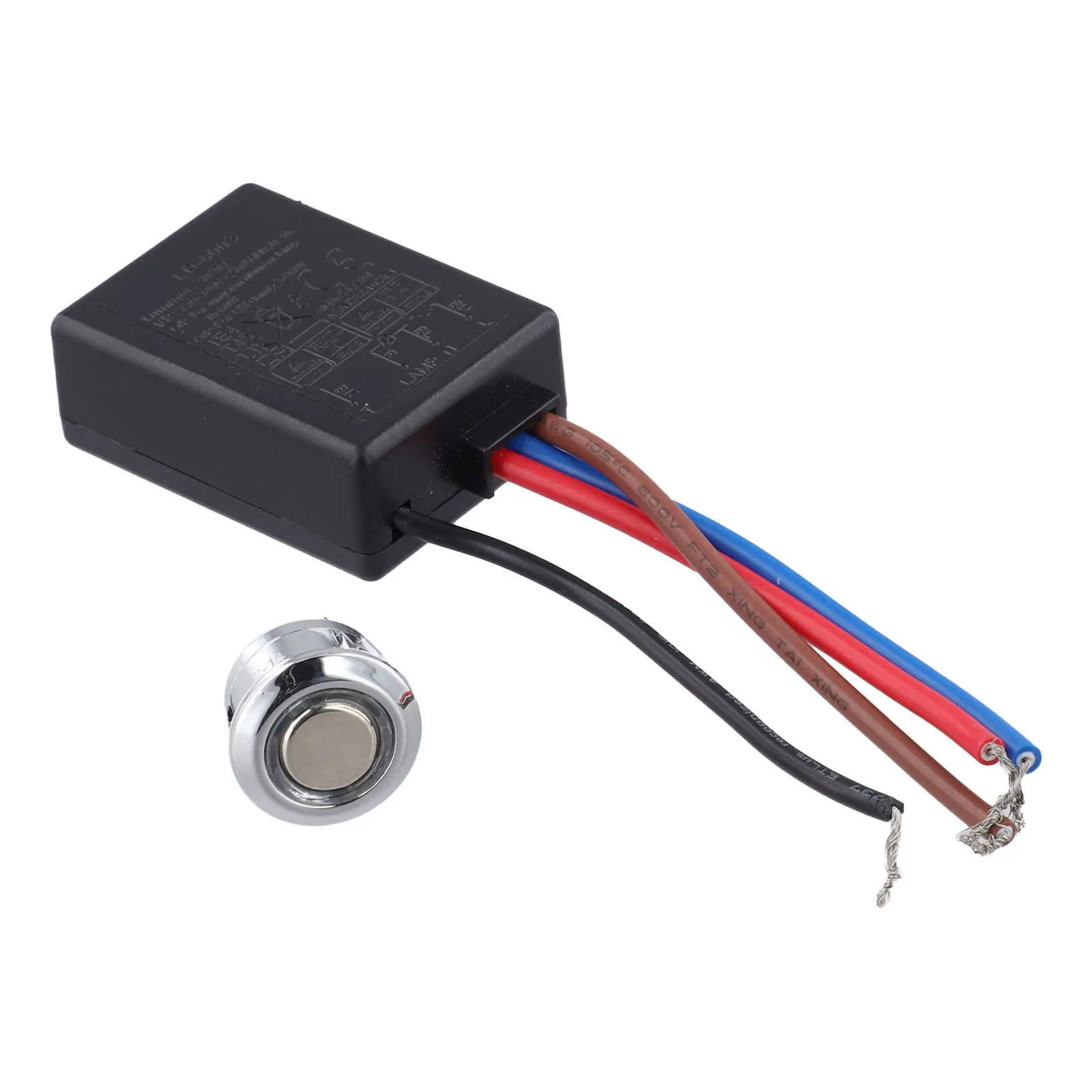 LD600S EU Touch Dimmer Switch with 3 way Function, Supports Incandescent and LED Bulbs, TUV/EMC/CE/SAA Approved