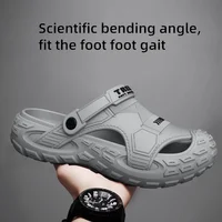 2026 Summer Hot Sale Men's EVA Sandals Summer Thick Soft Soled Outdoor Wear Beach Casual Sports Perforated Shoes Plus Size 48-49 3