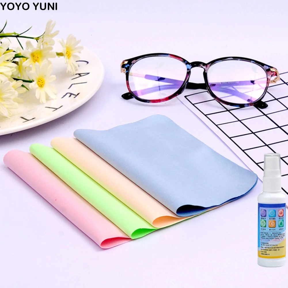 5Pcs/pack Glasses Camera Mobile Phone Computer Microfiber Lens wipe cloths Cleaning Cleaner Screen clean Cloth