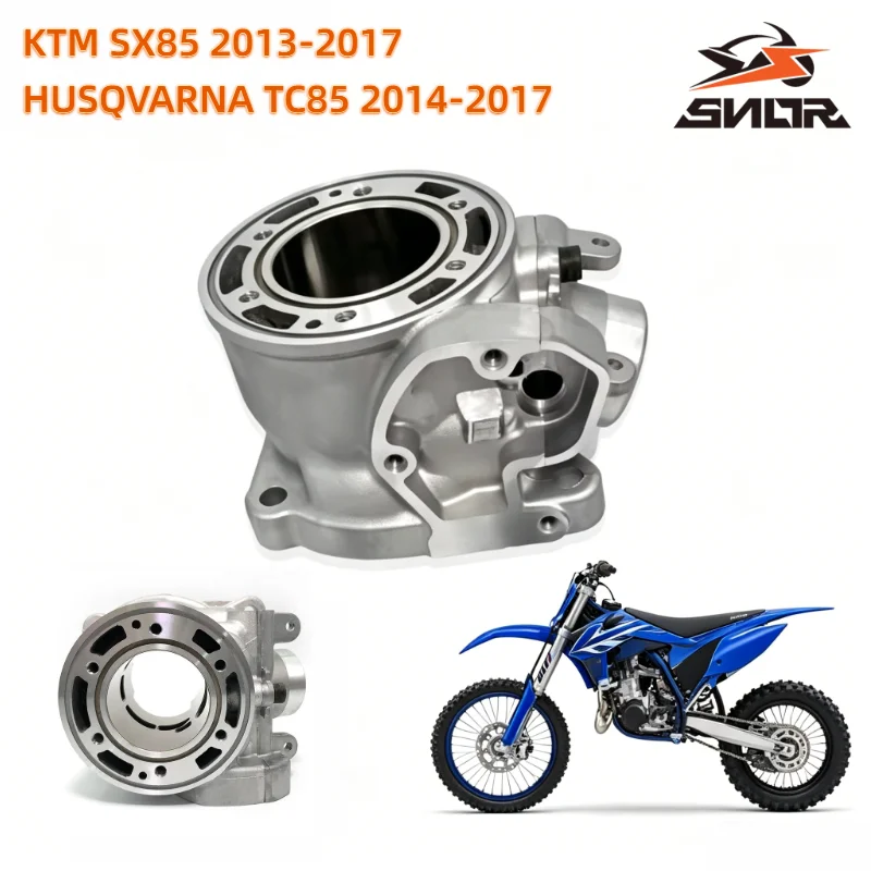 SNOR 47mm Cylinder Bore Motorcycle Air Cylinder Block Engine Spare Parts For KTM SX85 2013-2017 HUSQVARNA TC85 2014-2017