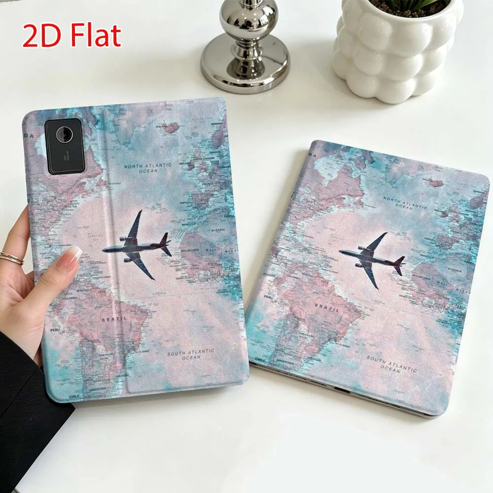 Airplane circular pattern For Lenovo Xiaoxin Pad Pro Tab P12 P11 11 13 11.2 inch K11 Plus Pen Tray Tablet Case Soft